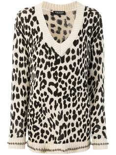 джемпер с леопардовым принтом Twin-Set