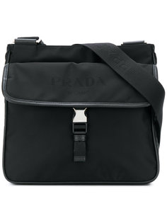 сумка-мессенджер с принтом логотипа Prada