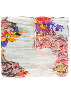 шарф с цветочным принтом и узором "пейсли" Etro