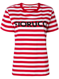футболка в полоску с логотипом  Fiorucci