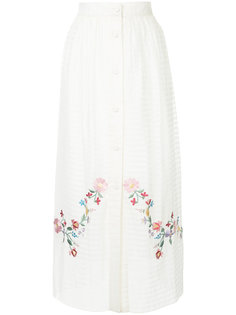 юбка с цветочной вышивкой Vilshenko