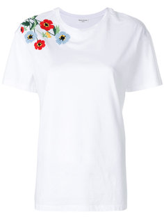 футболка с цветочной вышивкой Sonia Rykiel