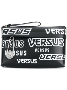 lettering wristlet clutch Versus