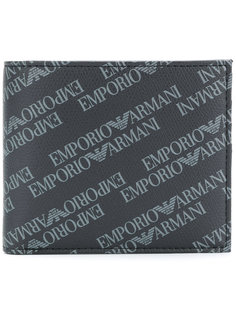 logo printed bi-fold wallet  Emporio Armani