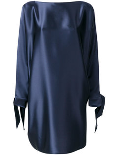 платье шифт с завязками на манжетах  Gianluca Capannolo