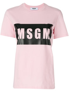 футболка с логотипом  MSGM