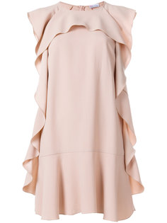 платье с рюшами Red Valentino