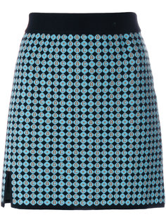 embroidered fitted skirt Alexa Chung