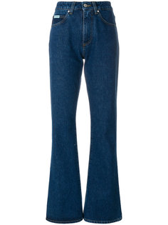 flared fitted jeans Alexa Chung