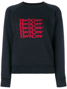 Hardcore slogan sweatshirt Alexa Chung