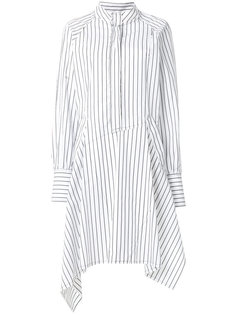 полосатое асимметричное платье-рубашка  JW Anderson