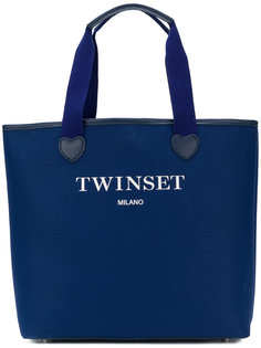 сумка-тоут с принтом логотипа Twin-Set