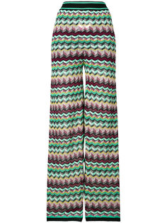 брюки с принтом зигзаг  M Missoni