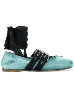 buckled ballerinas Miu Miu