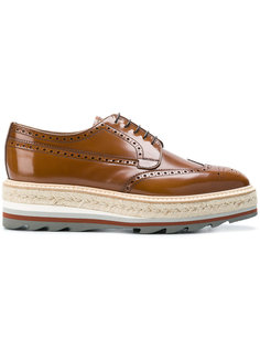 platform brogues Prada