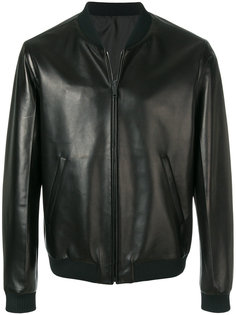 faux leather bomber jacket Prada