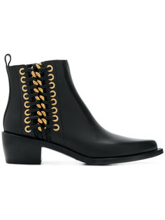 Cuban braided chain boots Alexander McQueen