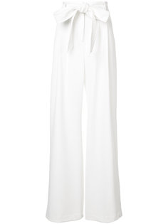 tie waist flared trousers  Milly