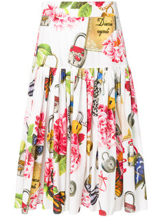 юбка с цветочным принтом Dolce & Gabbana