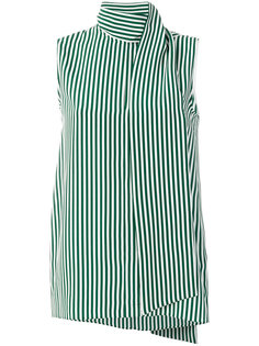 блузка в полоску с завязкой на вороте  Joseph