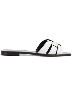 interwoven strap sliders Saint Laurent