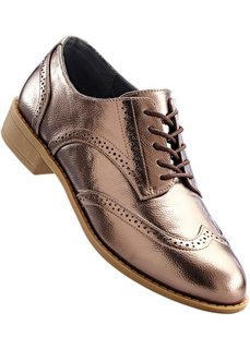 Туфли на шнуровке (бронзовый металлик) Bonprix