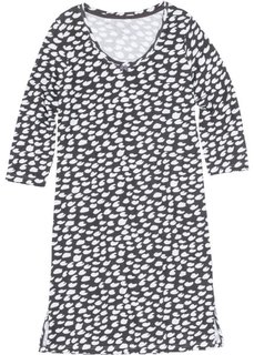 Ночная рубашка (шиферно-серый/белый с узором) Bonprix
