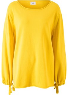 Пуловер вязаный (желтый) Bonprix
