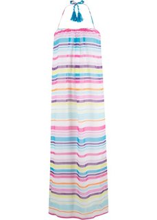 Пляжное платье (белый/бирюзовый/ярко-розовый/лиловый в полоску) Bonprix