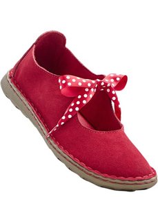 Туфли из кожи (красный) Bonprix