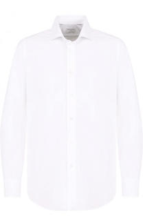 Хлопковая сорочка с воротником акула Bagutta