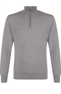 Джемпер из шерсти тонкой вязки с воротником на молнии Paul&amp;Shark