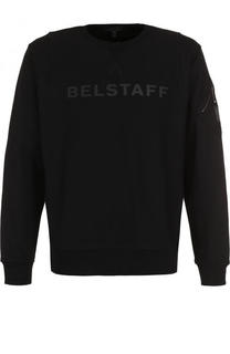 Хлопковый свитшот с логотипом бренда Belstaff