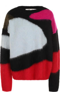 Шерстяной пуловер свободного кроя с круглым вырезом Diane Von Furstenberg