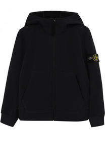 Ветровка с капюшоном и накладными карманами Stone Island