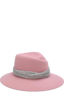 Фетровая шляпа Virginie с декоративной лентой Maison Michel