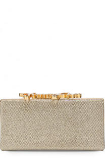 Металлизированный клатч Celeste S Jimmy Choo