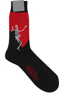Хлопковые носки Alexander McQueen