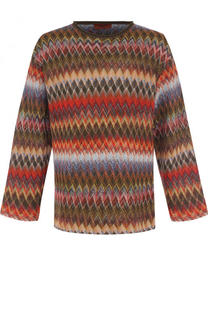 Джемпер свободного кроя из смеси хлопка и шерсти Missoni