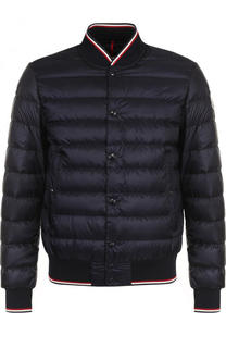 Пуховый бомбер Aubry на кнопках Moncler