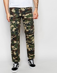 Брюки-карго с камуфляжным принтом Dickies - Зеленый