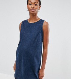 Джинсовое цельнокройное платье цвета индиго ASOS MATERNITY - Синий