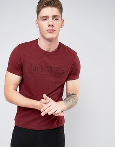 Меланжевая футболка с логотипом Jack Wills Westmore - Красный
