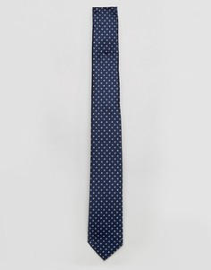Темно-синий галстук в горошек Selected Homme - Темно-синий