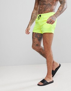 Желтые короткие шорты для плавания ASOS - Желтый