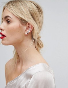 Непарные серьги с кристаллами Swarovski Orelia - Золотой