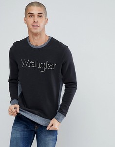 2-цветный свитшот Wrangler - Черный