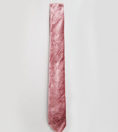 Галстук из мятого бархата Noose & Monkey - Розовый