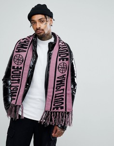 Сиреневый шарф с футбольным принтом ASOS - Фиолетовый