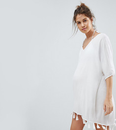 Пляжная накидка с кисточками ASOS Maternity - Белый